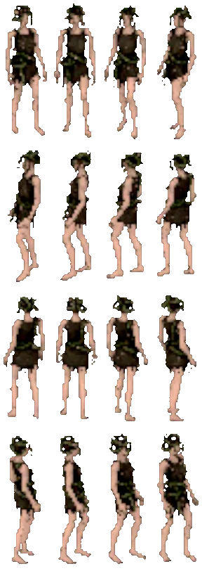 The Three Furies, turning on itself: sixteen views rendered from the game itself.