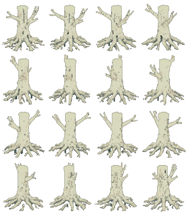 Pier della Vigna, turning on itself: sixteen views rendered from the game itself.
