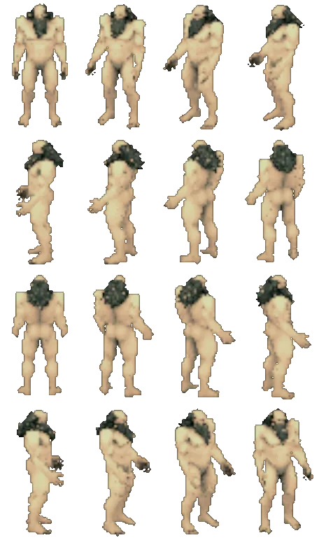 Plutus, turning on itself: sixteen views rendered from the game itself.